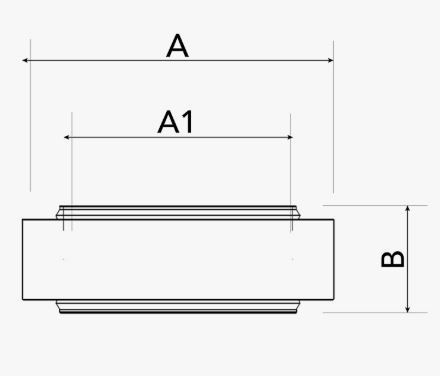 Manson de cuplare din EPS pentru MVHR Ø125 / Ø160 