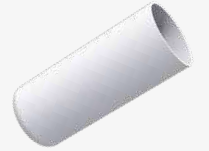 Racord pentru unitate exterioara din cauciuc anti-UV – Ø60 mm – alb SCD100602