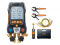 testo 570s Set Vacuum cu furtunuri de umplere - Manifold digital inteligent, cu sonde wireless de vacuum și de temperatură tip clește și set cu 4 furtunuri de umplere