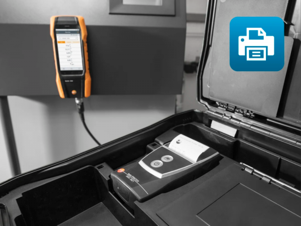 Set testo 300 cu sondă flexibilă - Analizor de gaze de ardere cu senzor de O₂, CO până la 15,000 ppm și NO