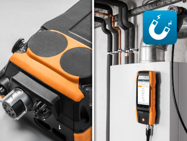 Set testo 300 cu sondă flexibilă - Analizor de gaze de ardere cu senzor de O₂, CO până la 15,000 ppm și NO
