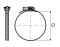 Colier de fixare universal pentru tuburi HRV, interval 50–215 mm