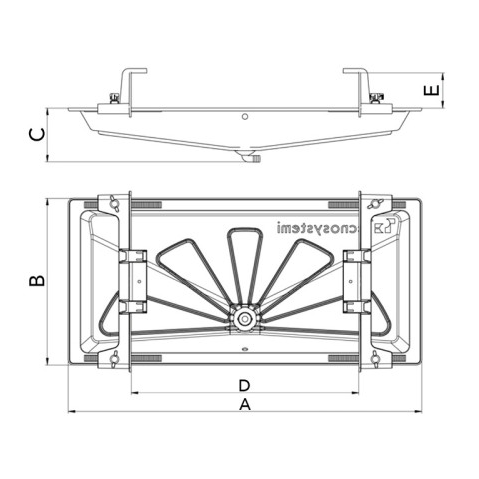 Tavă de scurgere a condensului cu cablu de încălzire 6 mt Blue River (1050x400mm)
