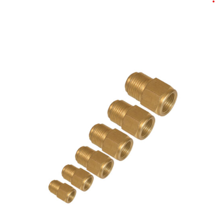 Niplu drept dublu redus M 3/8" - F 1/2"