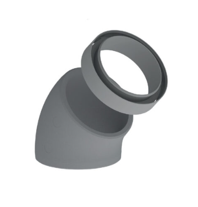 Cot de 45° din EPS pentru MVHR Ø125 / Ø160