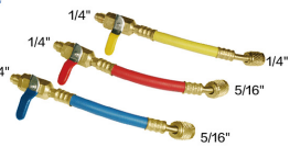 Set 3 robineti cu tub flexibil R410-RV