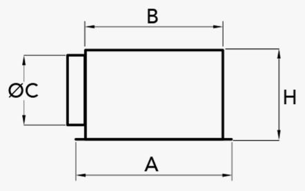 Difuzor patrat 4 cai din aluminiu complet cu clapeta si plenum coborat