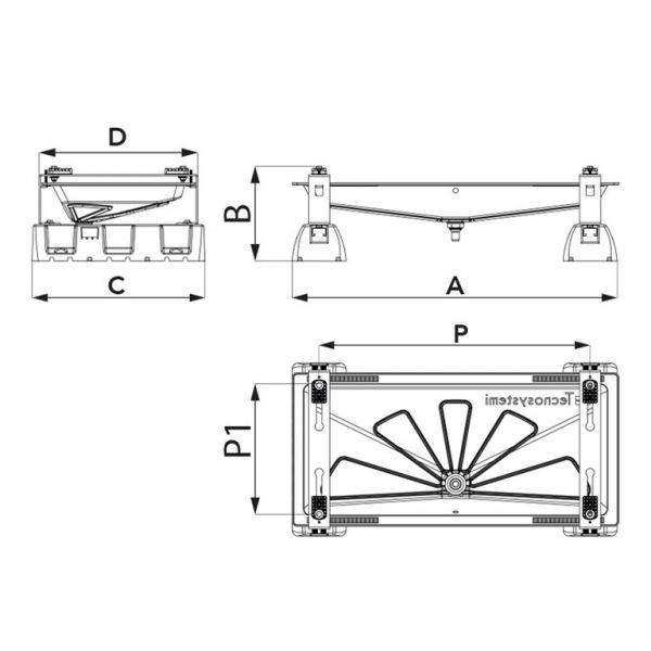 Tavă de scurgere a condensului cu cablu de încălzire 6 mt Blue River (850x400mm) 11100100F6