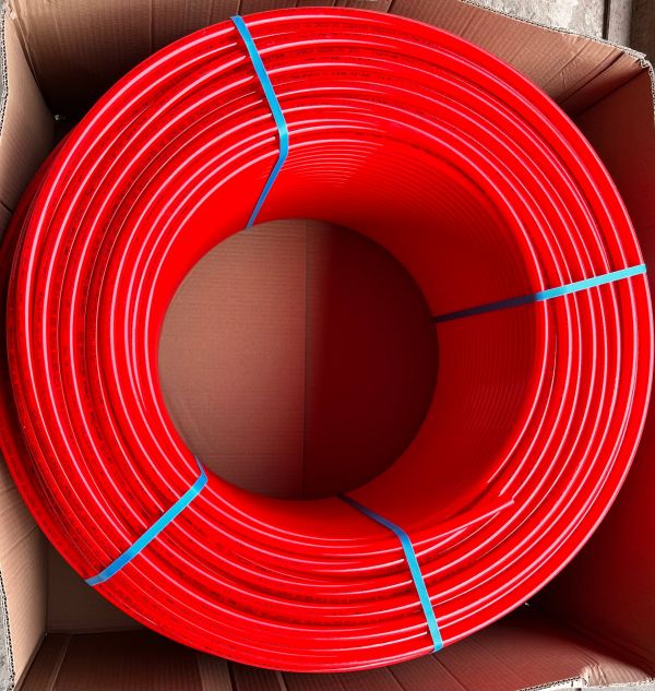 Teava PERT Tip 2 . 5 Straturi. Bariera de Oxigen 16x2 Comofloor, culoare rosie, colac 600 m