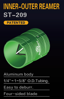 Ascutitor din aluminiu pentru teava din cupru