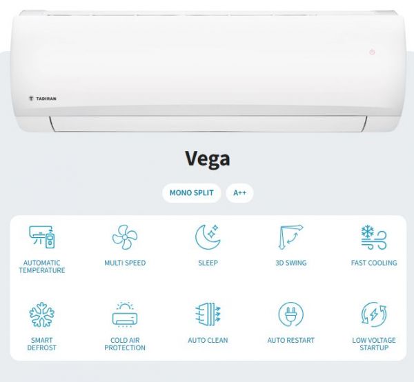 Climatizator Tadiran VEGA 12000 BTU TAD-VEGAIDU-35IT/TAD-VEGAODU35IT